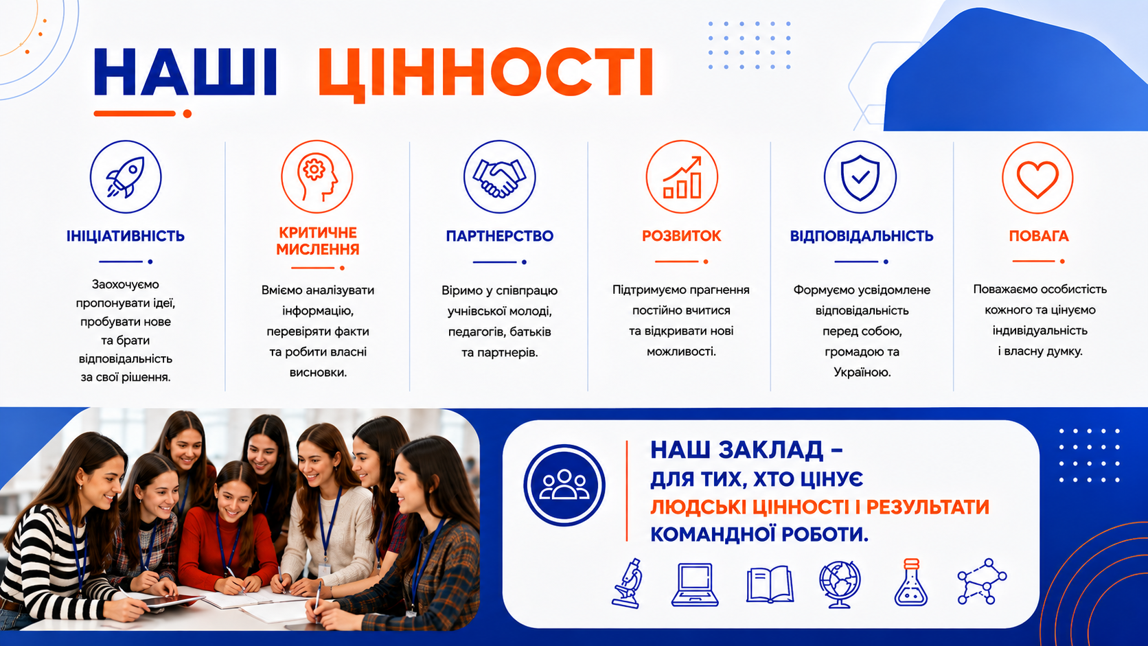 НАШІ ЦІННОСТІ